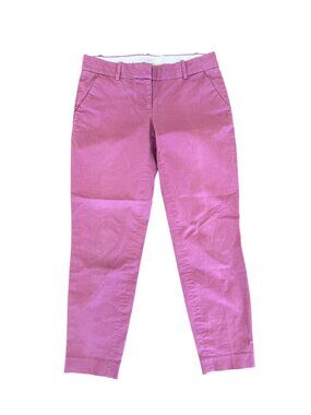 J.Crew Pink Mauve Casual Ankle Pants Women's Size 00 Straight Leg Pant